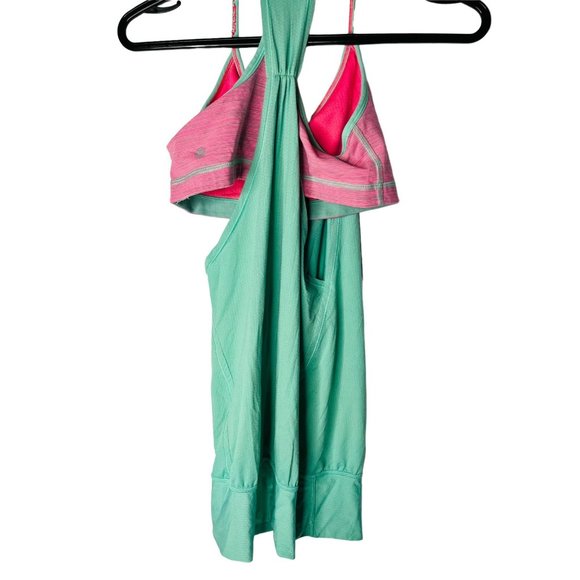 Lululemon Seafoam Green and Pink Workout Top Size  small - Picture 2 of 6